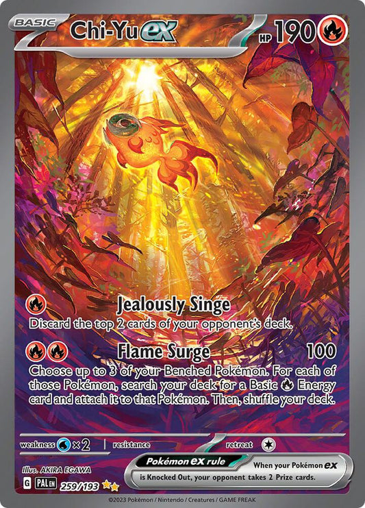 Chi-Yu ex - 259/193 259/193 Special Illustration Rare Paldea Evolved Pokémon card