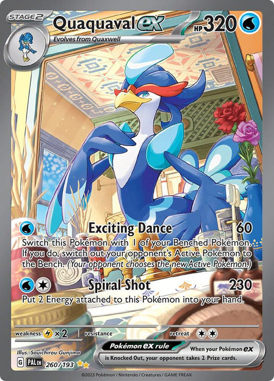 Quaquaval ex - 260/193 260/193 Special Illustration Rare Paldea Evolved Pokémon card