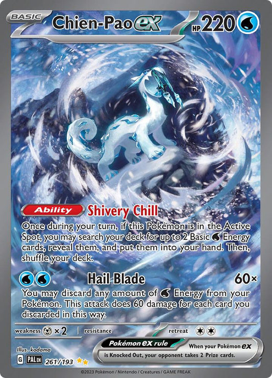 Chien-Pao ex - 261/193 261/193 Special Illustration Rare Paldea Evolved Pokémon card