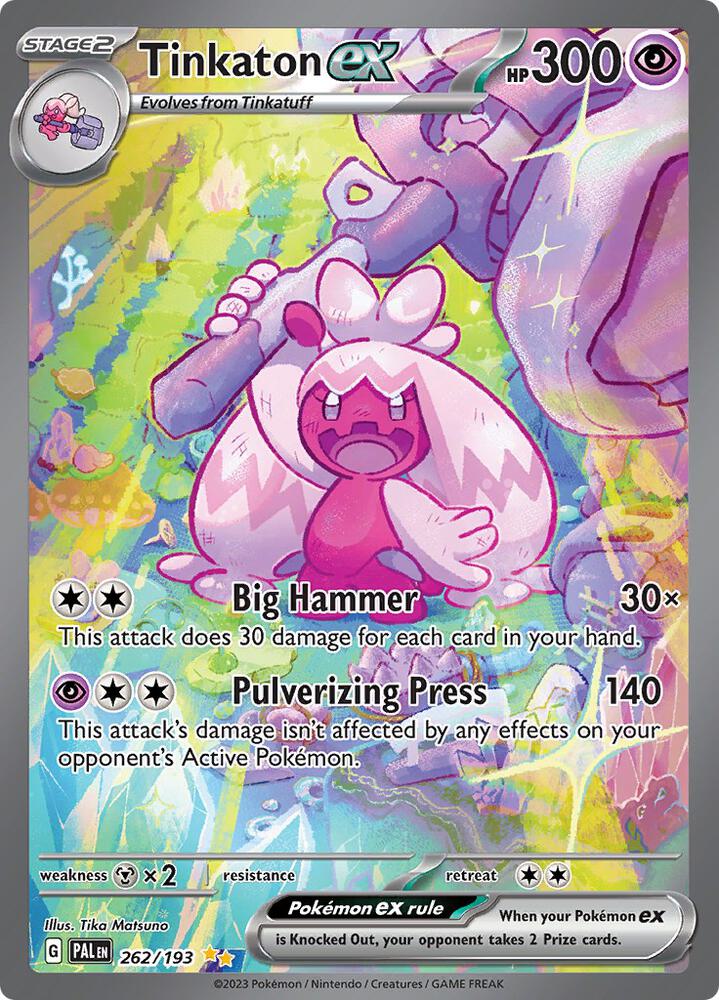 Tinkaton ex - 262/193 262/193 Special Illustration Rare Paldea Evolved Pokémon card