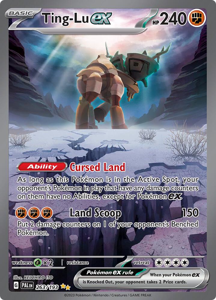 Ting-Lu ex - 263/193 263/193 Special Illustration Rare Paldea Evolved Pokémon card
