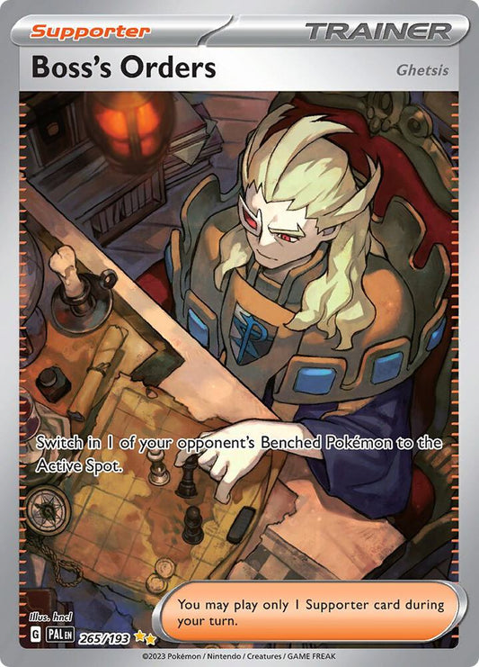 Boss's Orders - 265/193 265/193 Special Illustration Rare Paldea Evolved Pokémon card