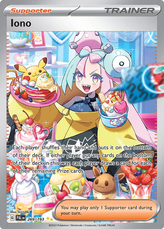 Iono - 269/193 269/193 Special Illustration Rare Paldea Evolved Pokémon card
