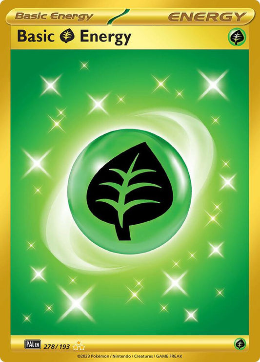 Basic Grass Energy - 278/193 278/193 Hyper Rare Paldea Evolved Pokémon card