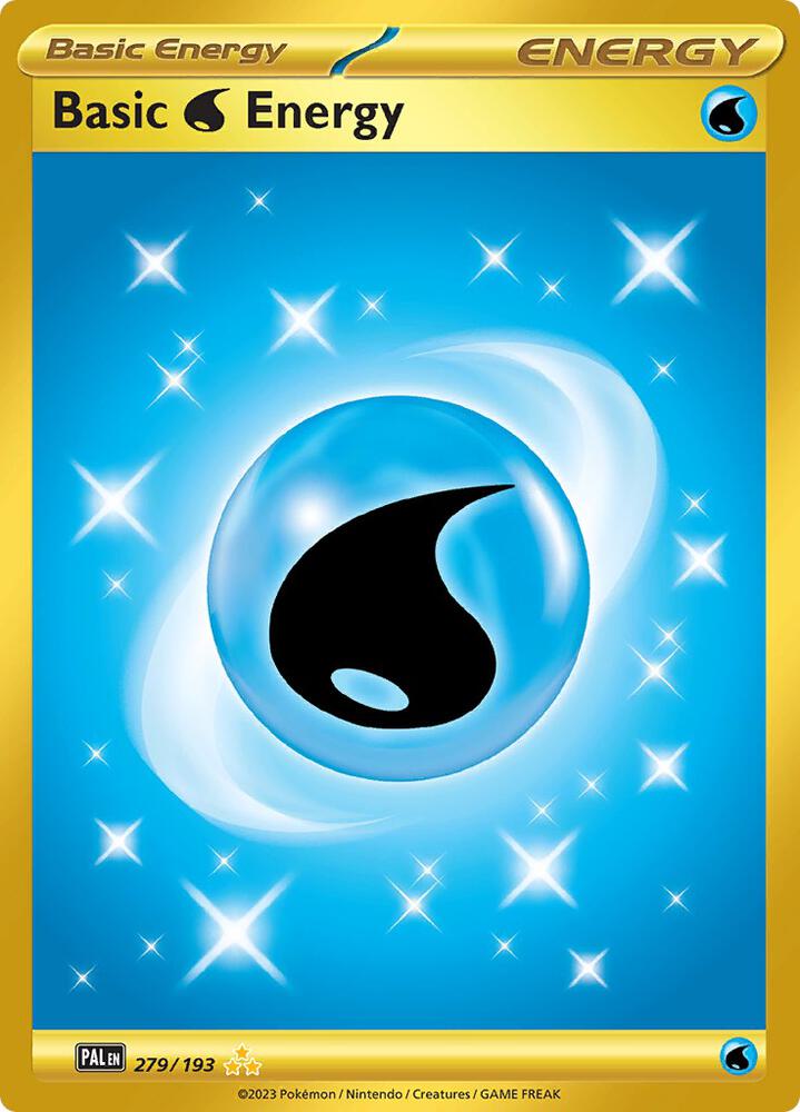 Basic Water Energy - 279/193 279/193 Hyper Rare Paldea Evolved Pokémon card