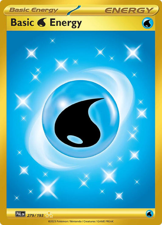 Basic Water Energy - 279/193 279/193 Hyper Rare Paldea Evolved Pokémon card