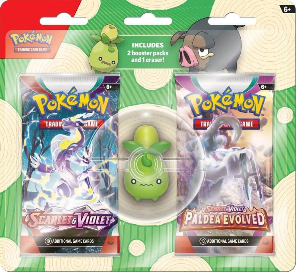 Pokemon TCG: Back to School Eraser Blister [Smoliv] - Miscellaneous Cards & Products