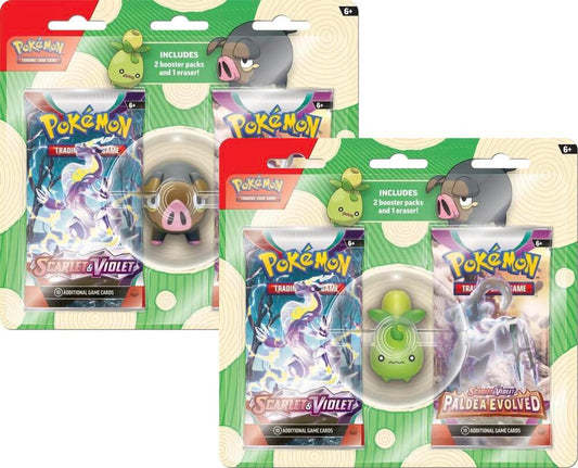 Pokemon TCG: Back to School Eraser Blister 2023 [Set of 2] Miscellaneous Cards & Products Pokémon card