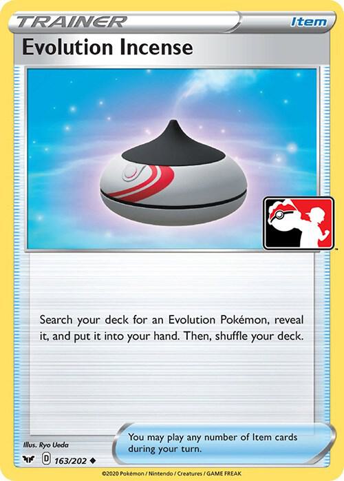 Evolution Incense - 163/202 163/202 Uncommon Prize Pack Series Cards Pokémon card