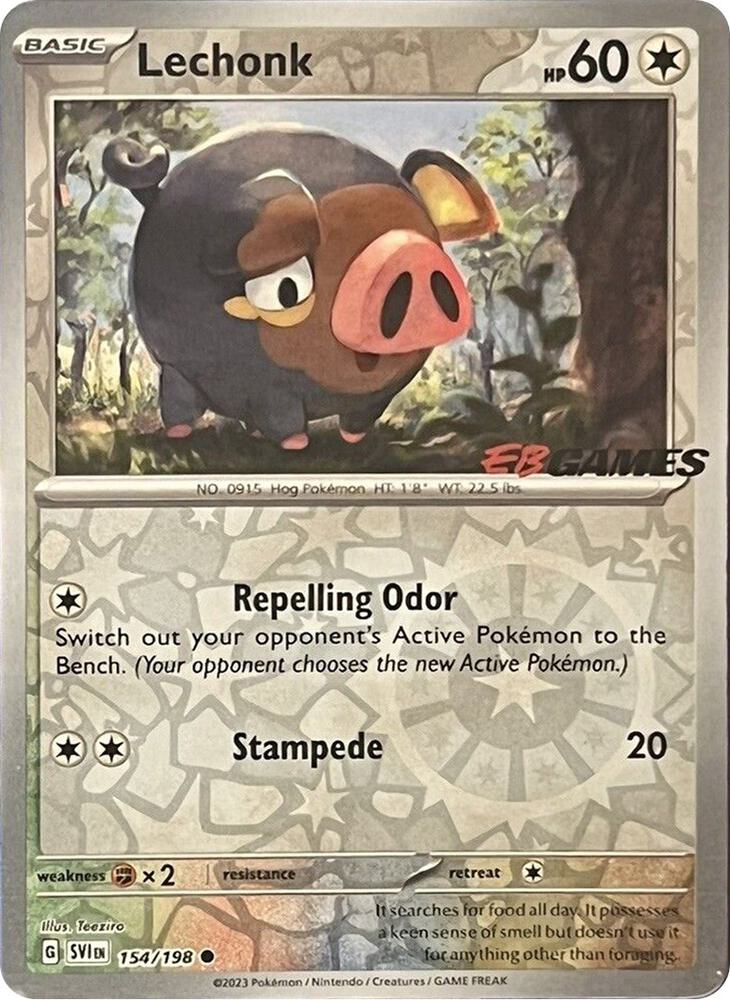 Lechonk - 154/198 (EB Games Promo) 154/198 Promo Miscellaneous Cards & Products Pokémon card