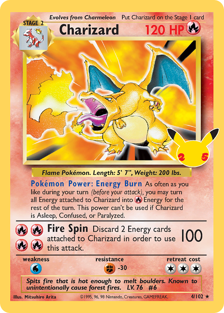 Charizard 004/025 Classic Collection Celebrations: Classic Collection