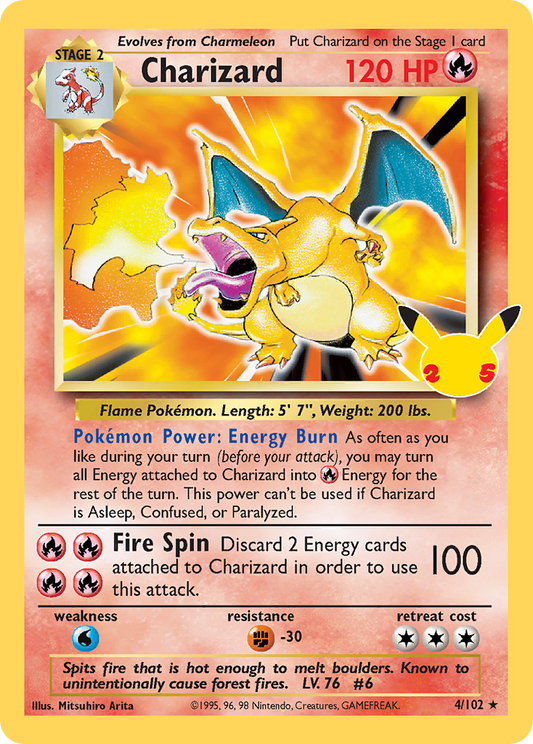 Charizard 004/025 Classic Collection Celebrations: Classic Collection