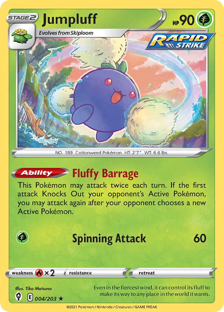 Jumpluff 004/203 Rare Holo Evolving Skies