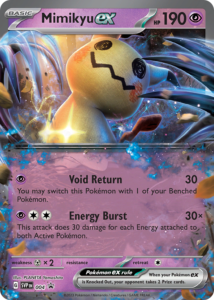 Mimikyu ex 004/165 Promo Scarlet & Violet Black Star Promos