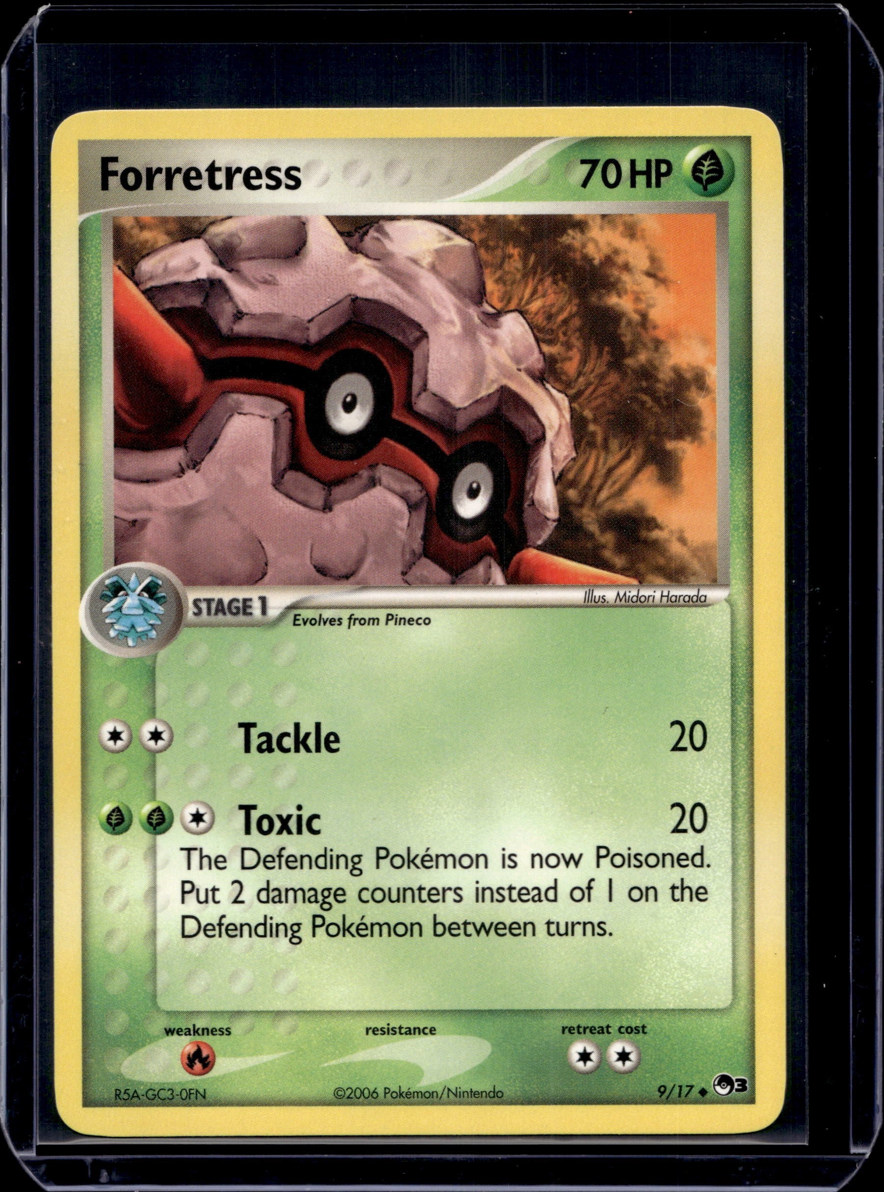 Forretress POP Series 3 #009/017 Normal Pokémon Card (front)