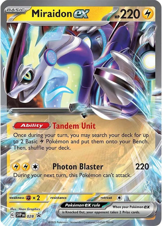 Miraidon ex - 028 - 028 Promo SV: Scarlet & Violet Promo Cards