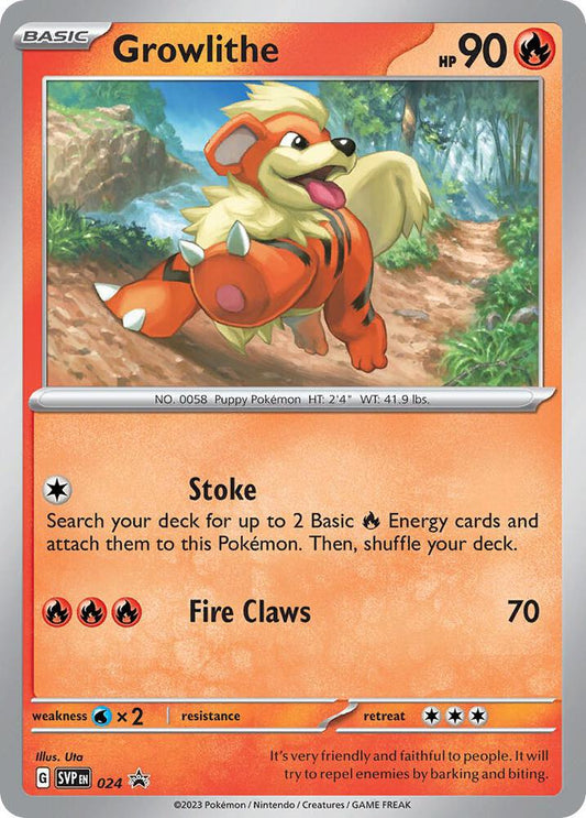 Growlithe - 024 - 024 Promo SV: Scarlet & Violet Promo Cards