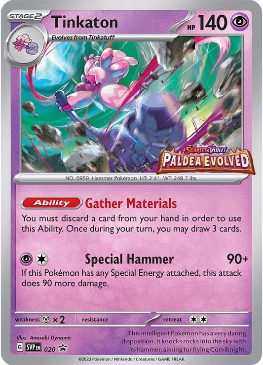Tinkaton - 020 (Prerelease) 020 Promo Scarlet & Violet Promo Cards Pokémon card