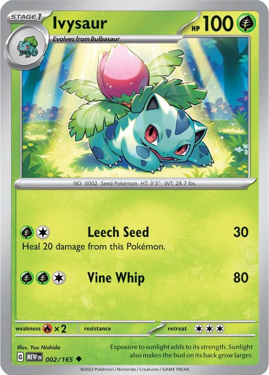 Ivysaur - 002/165 002/165 Uncommon Scarlet & Violet 151 Pokémon card