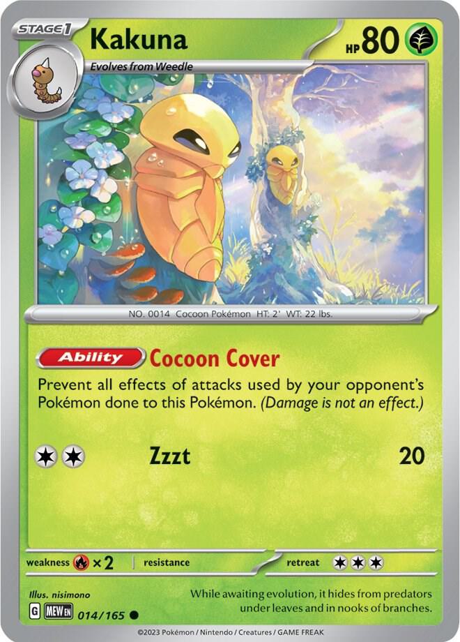 Kakuna 014/165 Common Scarlet & Violet 151 Pokémon card
