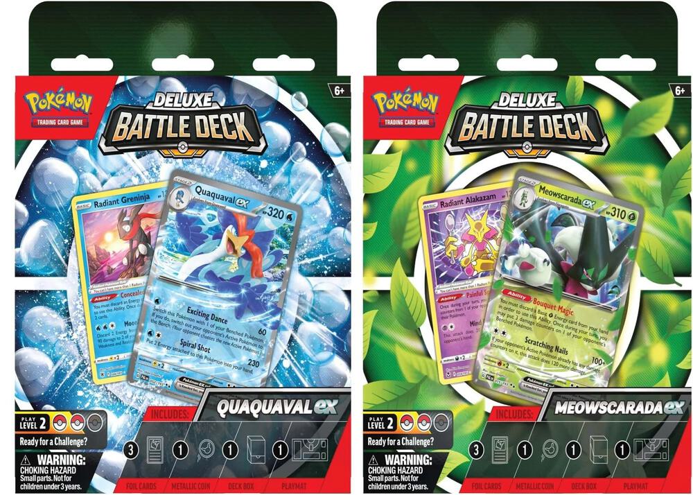 Deluxe Battle Deck: Quaquaval ex/Meowscarada ex [Set of 2] Miscellaneous Cards & Products Pokémon card