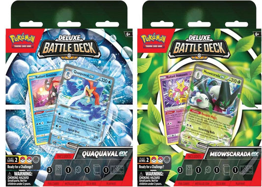 Deluxe Battle Deck: Quaquaval ex/Meowscarada ex [Set of 2] Miscellaneous Cards & Products Pokémon card