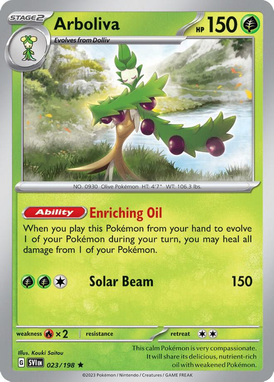 Arboliva - 023/198 (Line Holo) 023/198 Rare Miscellaneous Cards & Products Pokémon card