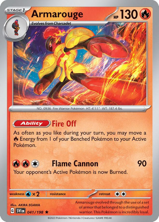 Armarouge - 041/198 (Line Holo) 041/198 Rare Miscellaneous Cards & Products Pokémon card