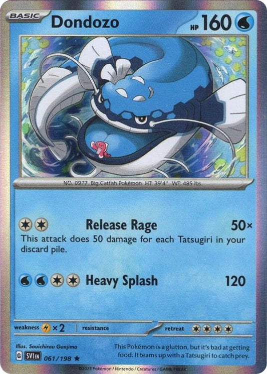 Dondozo - 061/198 (Line Holo) 061/198 Rare Miscellaneous Cards & Products Pokémon card