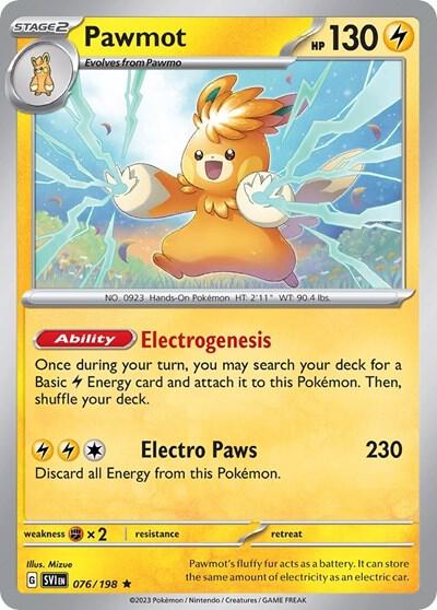 Pawmot - 076/198 (Line Holo) 076/198 Rare Miscellaneous Cards & Products Pokémon card