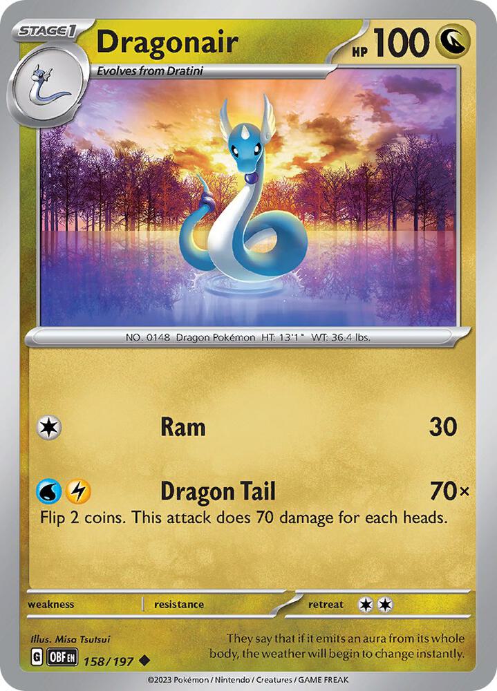 Dragonair - 158/197 Uncommon SV03: Obsidian Flames