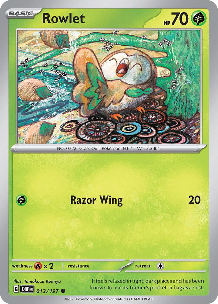 Rowlet - 013/197 Common SV03: Obsidian Flames