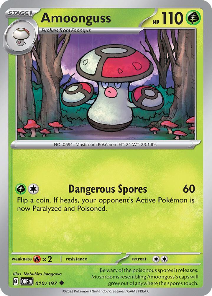Amoonguss - 010/197 Uncommon SV03: Obsidian Flames