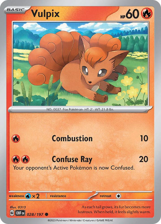 Vulpix - 028/197 Common SV03: Obsidian Flames