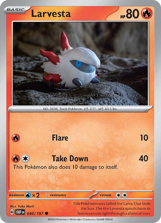 Larvesta - 040/197 Common SV03: Obsidian Flames