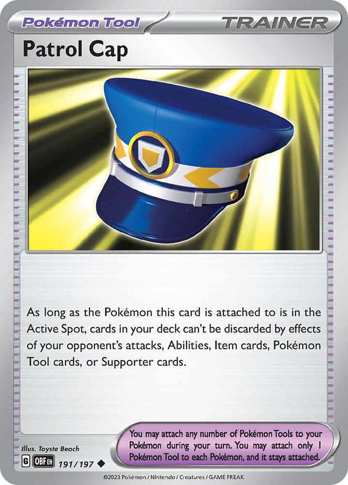 Patrol Cap - 191/197 Uncommon SV03: Obsidian Flames