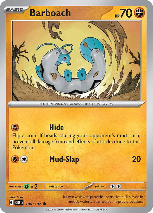 Barboach - 108/197 Common SV03: Obsidian Flames