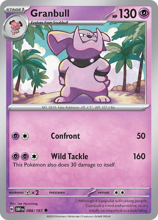 Granbull - 088/197 Uncommon SV03: Obsidian Flames