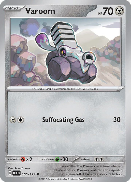Varoom - 155/197 155/197 Common Obsidian Flames Pokémon card