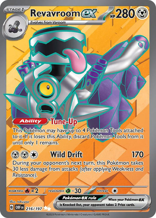 Revavroom ex - 216/197 216/197 Ultra Rare Obsidian Flames Pokémon card