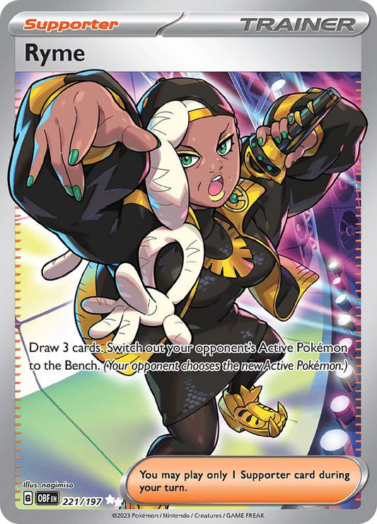 Ryme - 221/197 221/197 Ultra Rare Obsidian Flames Pokémon card