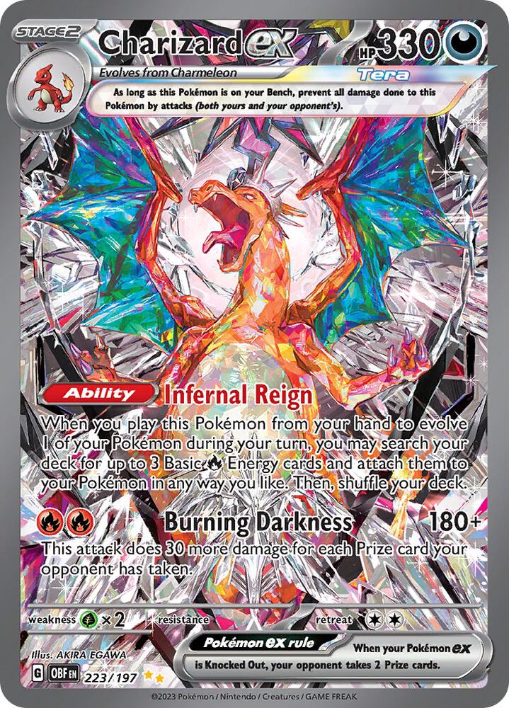 Charizard ex - 223/197 223/197 Special Illustration Rare Obsidian Flames Pokémon card