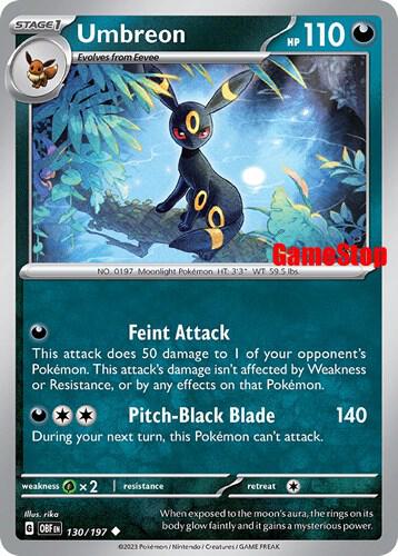 Umbreon - 130/197 (GameStop Exclusive) 130/197 Promo Miscellaneous Cards & Products Pokémon card