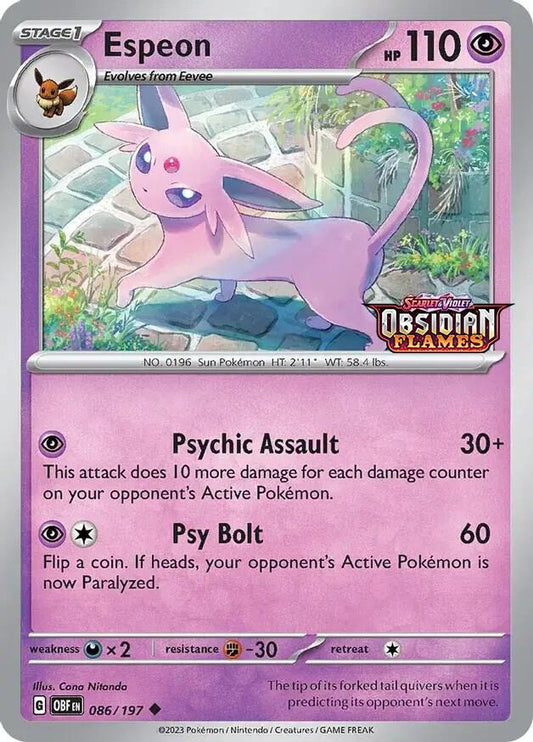 Espeon (Best Buy Exclusive) 086/197 Promo Miscellaneous Cards & Products Pokémon card