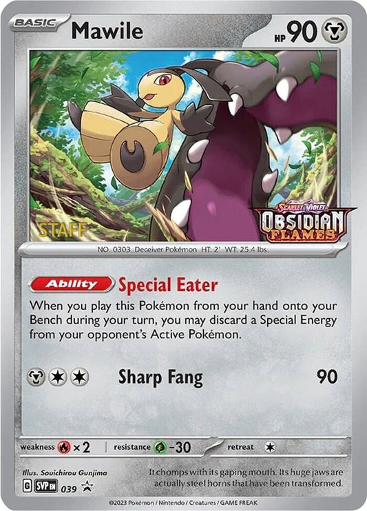 Mawile - 039 (Prerelease) [Staff] 039 Promo Scarlet & Violet Promo Cards Pokémon card