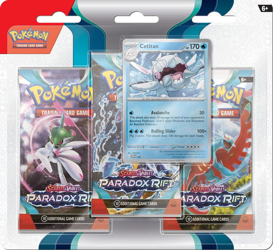 Paradox Rift 3 Pack Blister [Cetitan] Pokémon card