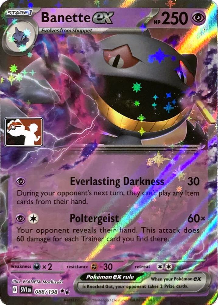 Banette ex - 088/198 088/198 Ultra Rare Prize Pack Series Cards Pokémon card