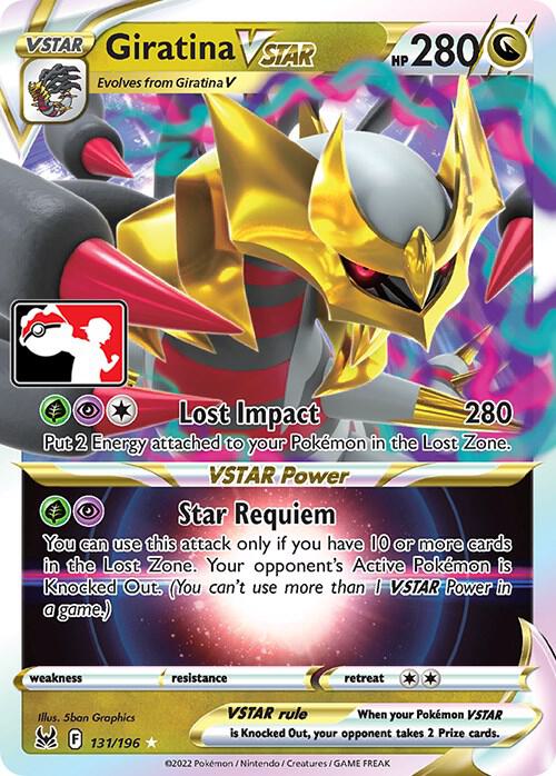 Giratina VSTAR - 131/196 Ultra Rare Prize Pack Series Cards