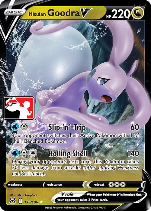 Hisuian Goodra V - 135/196 135/196 Ultra Rare Prize Pack Series Cards Pokémon card