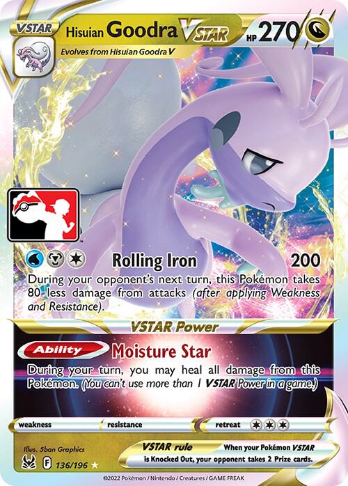 Hisuian Goodra VSTAR - 136/196 Ultra Rare Prize Pack Series Cards